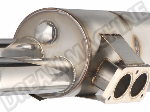 Vintage Speed Stainless Steel Exhaust Silencer for VW Combi