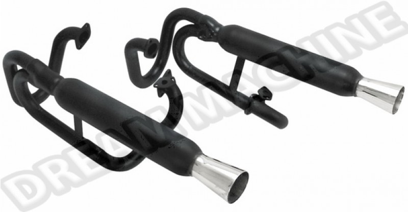 Dual exhaust system for Buggy. Use without heat exchangers