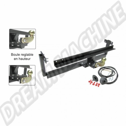 Attelage combi Type 2 (T2a - Bay Window Early) 68> 71 homologue EU  kit complet  211781121 Sur www.dream-machine.fr