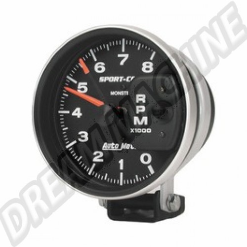 Compte-tours Autometer diamètre 125mm 8000 Tours Sport Comp AM93503 Sur www.dream-machine.fr